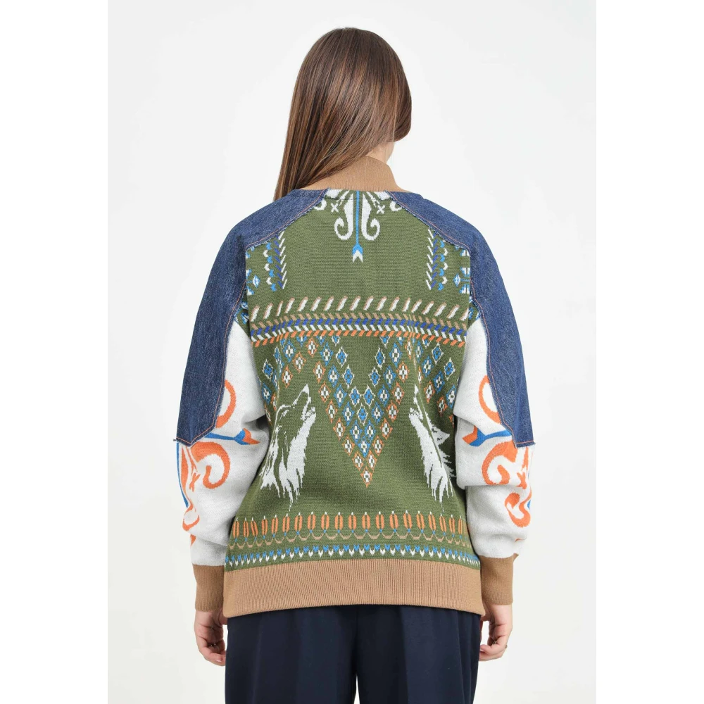 Akep Multicolor Jacquard Bomberjack Multicolor Dames