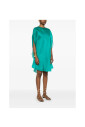 robe-vert-jade-a-manches-drapees