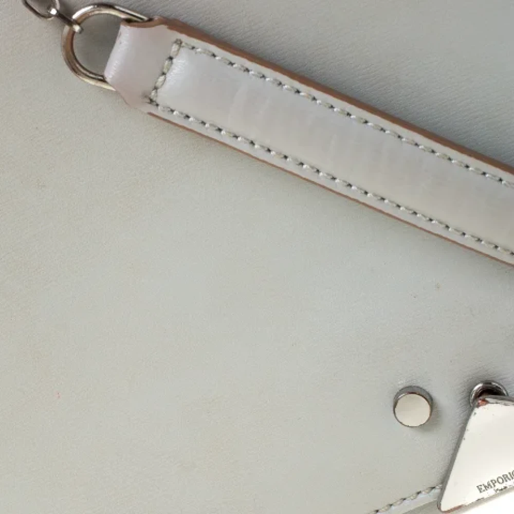 Armani Pre-owned Leather shoulder-bags Gray Dames
