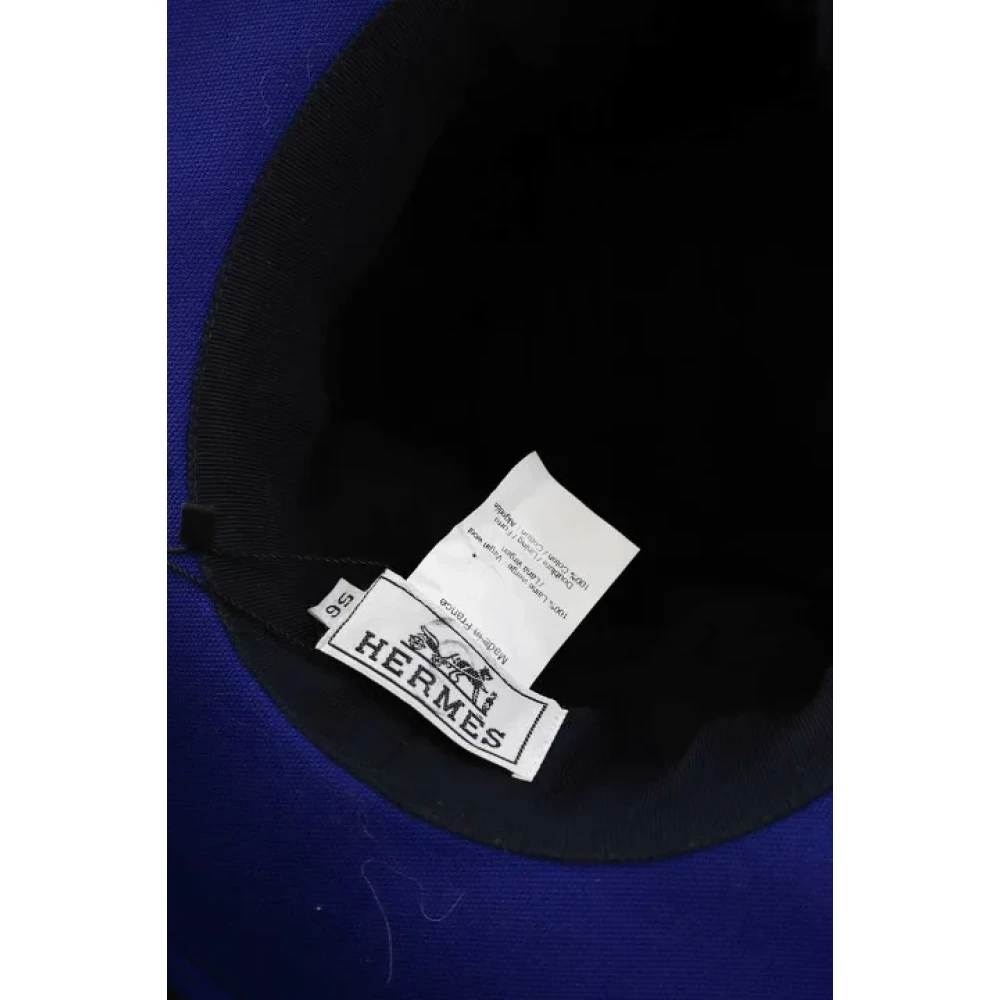Hermès Vintage Pre-owned Wool hats Blue Dames