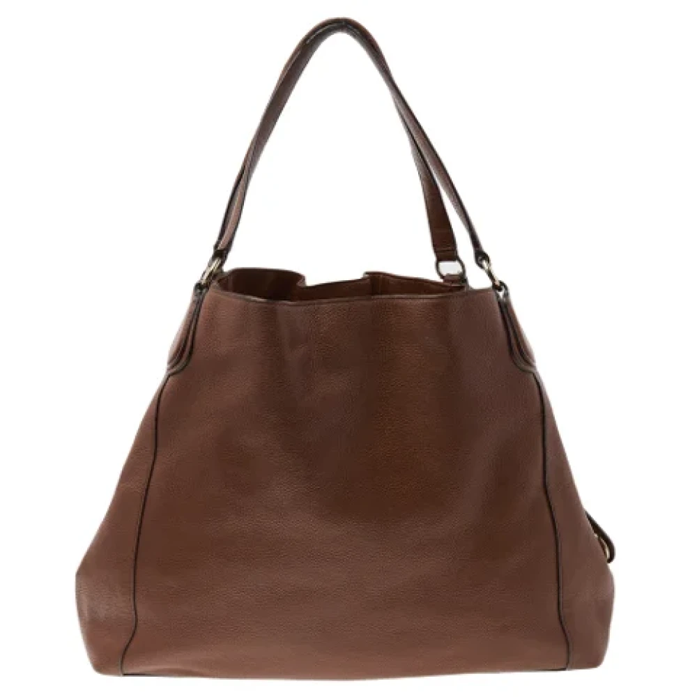 Coach Pre-owned Leather handbags Brown Dames