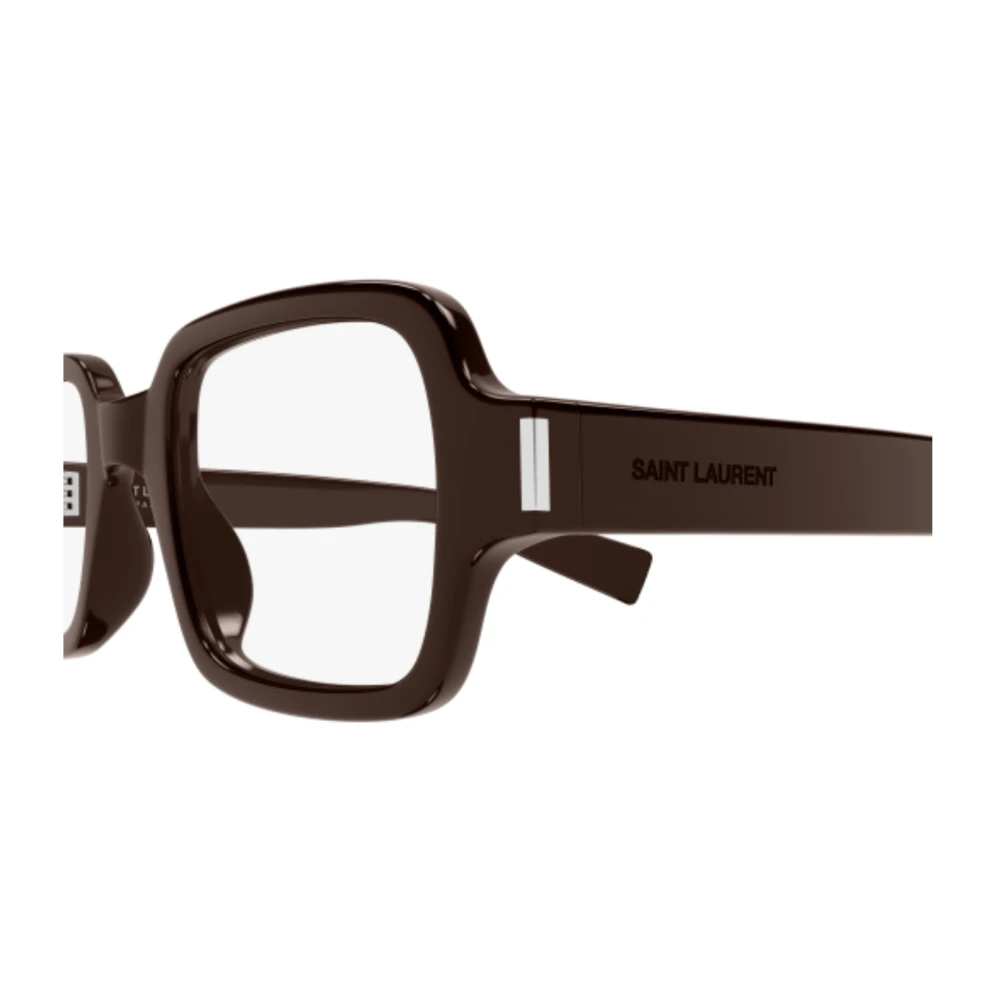 Saint Laurent Acetaat Zonnebril Brown Unisex