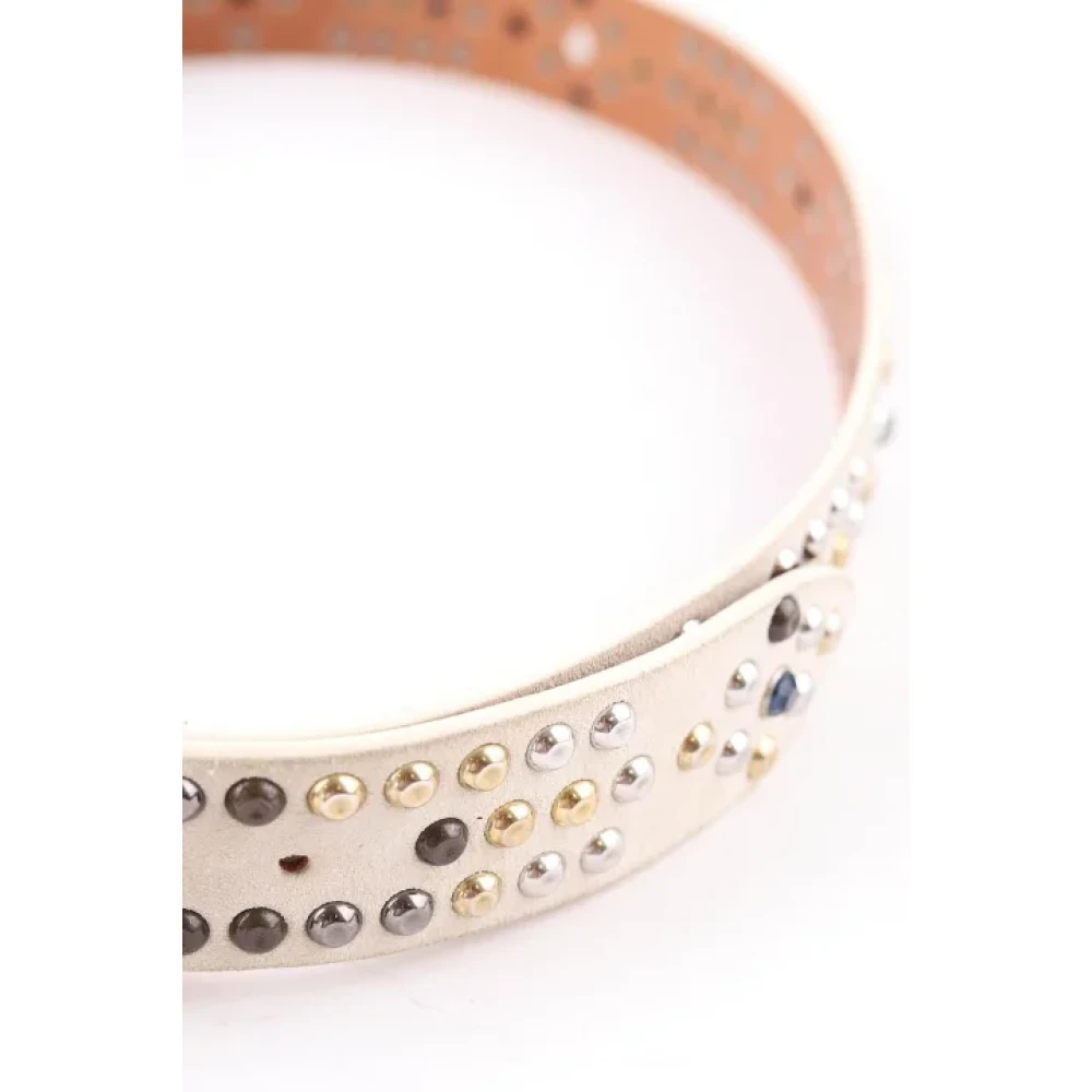 Isabel Marant Pre-owned Suede belts White Dames