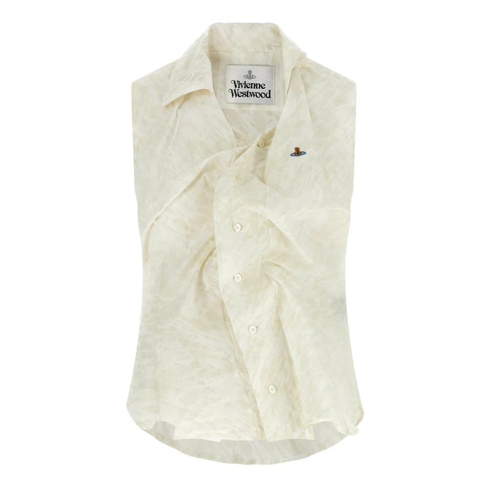 Vivienne Westwood Women's Beige Drunken Shirt - Shirts - S- Blouses & Shirts