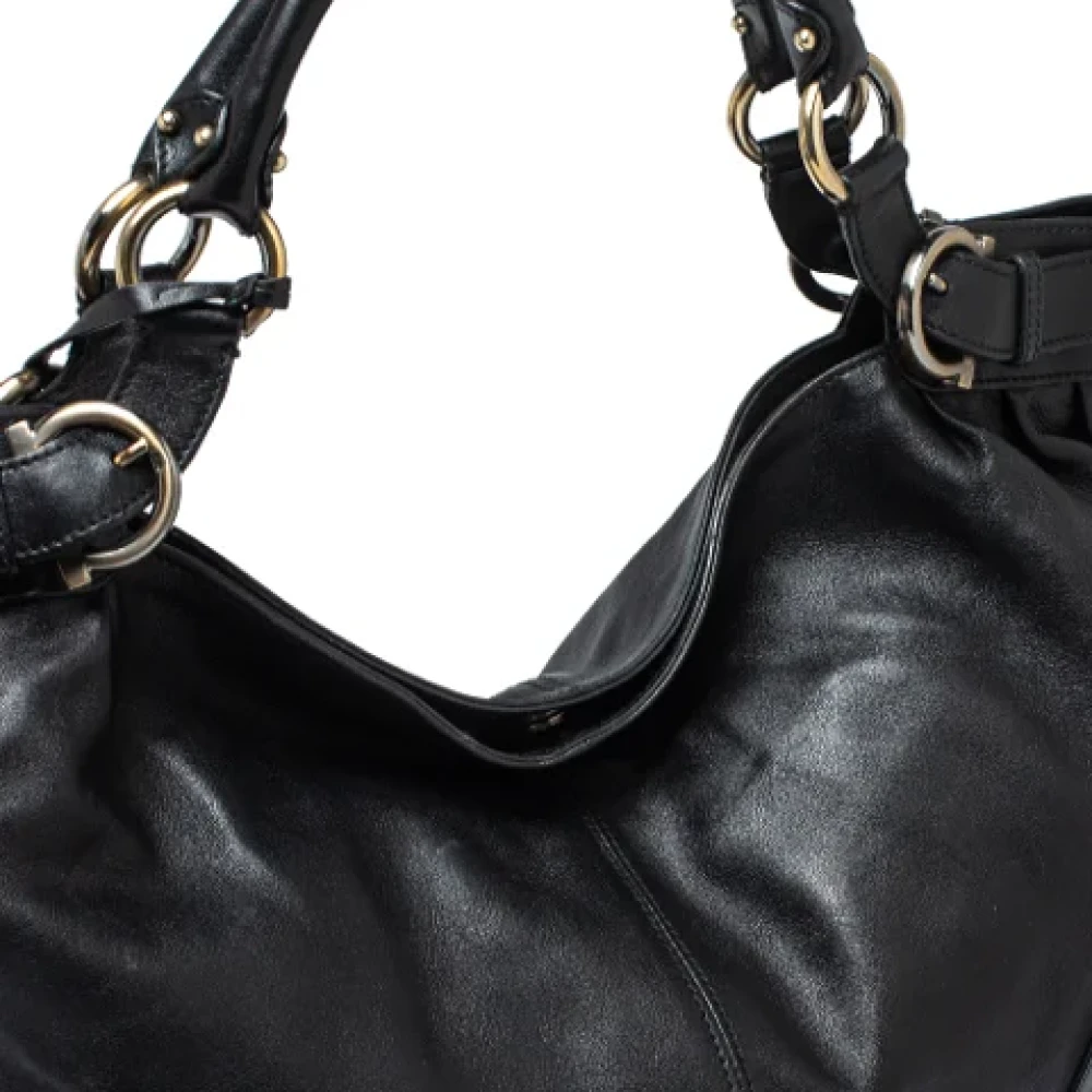 Salvatore Ferragamo Pre-owned Leather totes Black Dames