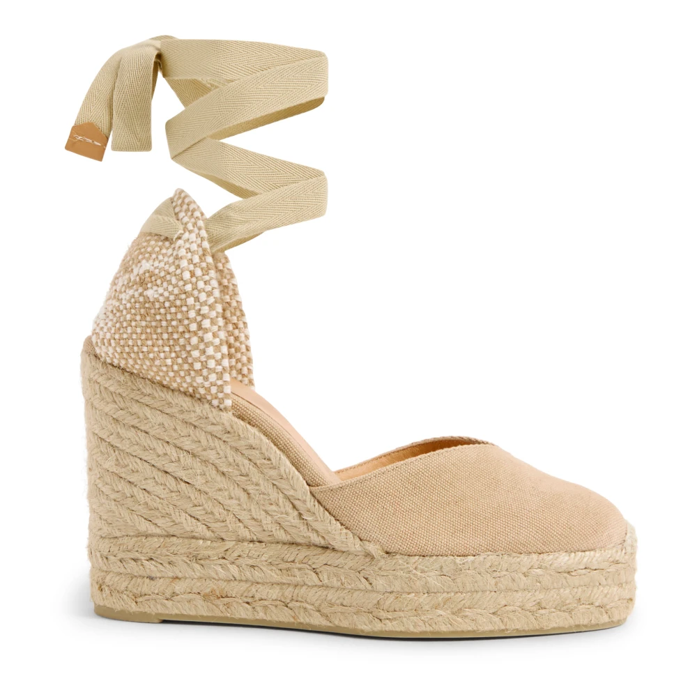 Castañer Women's Beige Wedges, 8 Uk, Chiara/8Ed/002 11 Cm Wedges