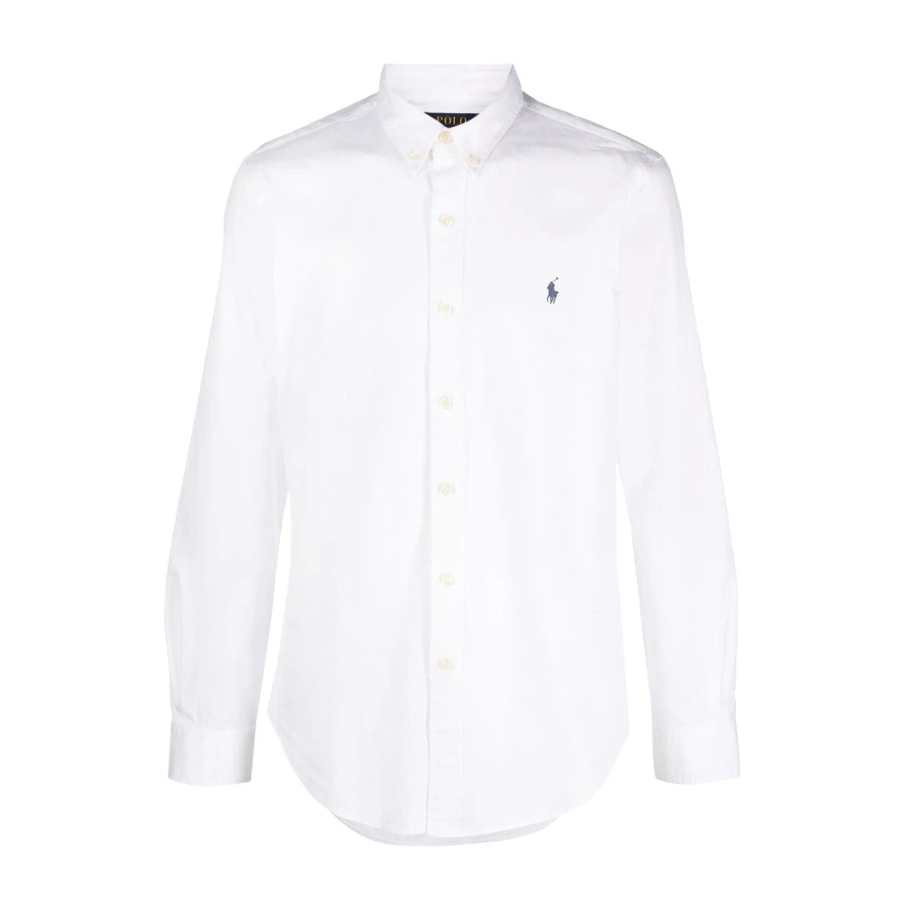 Ralph Lauren Overhemden Wit White Heren