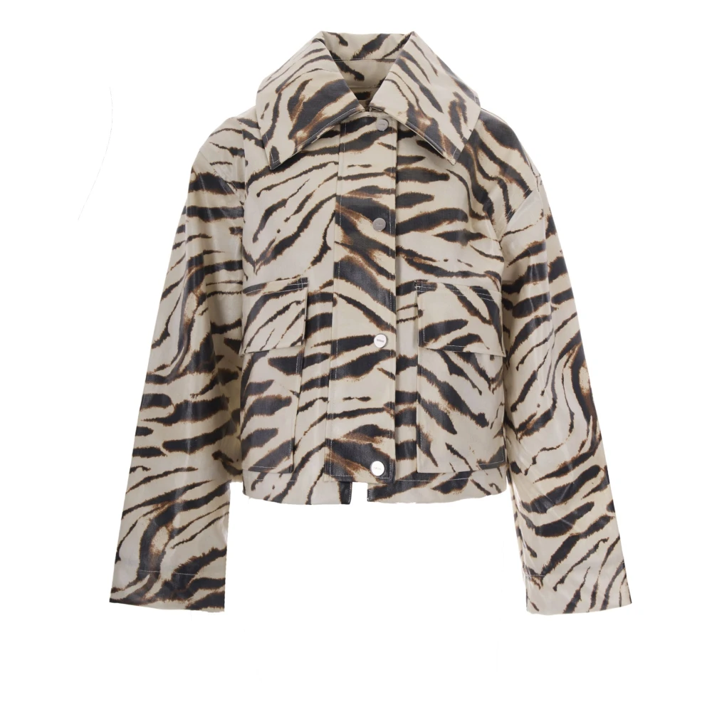 Ganni , Light Jackets, Female, Multicolor, Xs/S, Light Jacket