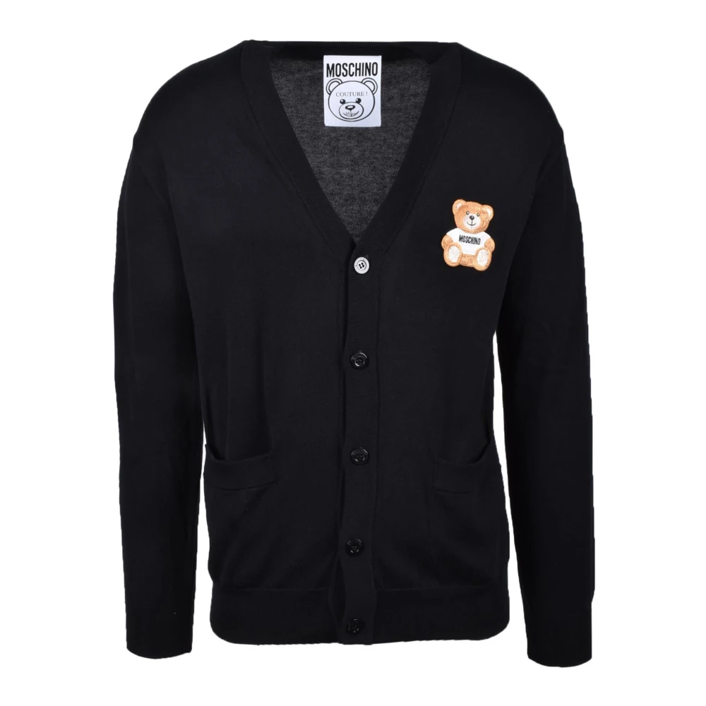Moschino Couture Katoenen Gebreide Top Black Heren