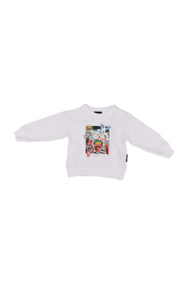 hvid-logo-t-shirt-med-haevede-detaljer