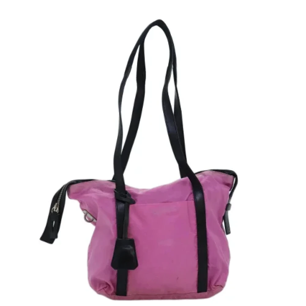 Prada Vintage Pre-owned Nylon prada-bags Pink Dames