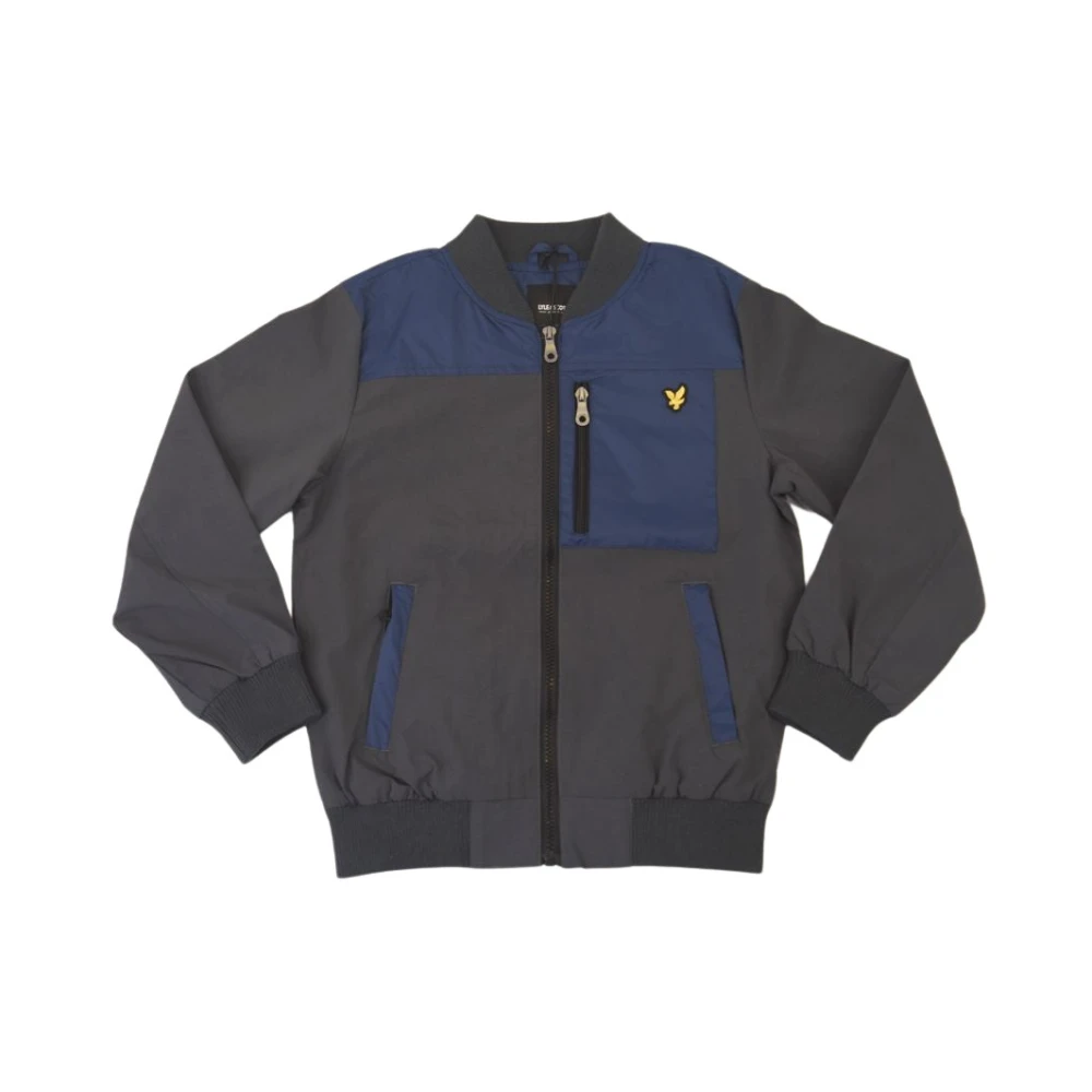 Lyle & Scott Lätt Fullzip Jacka med Logoficka Black, Unisex