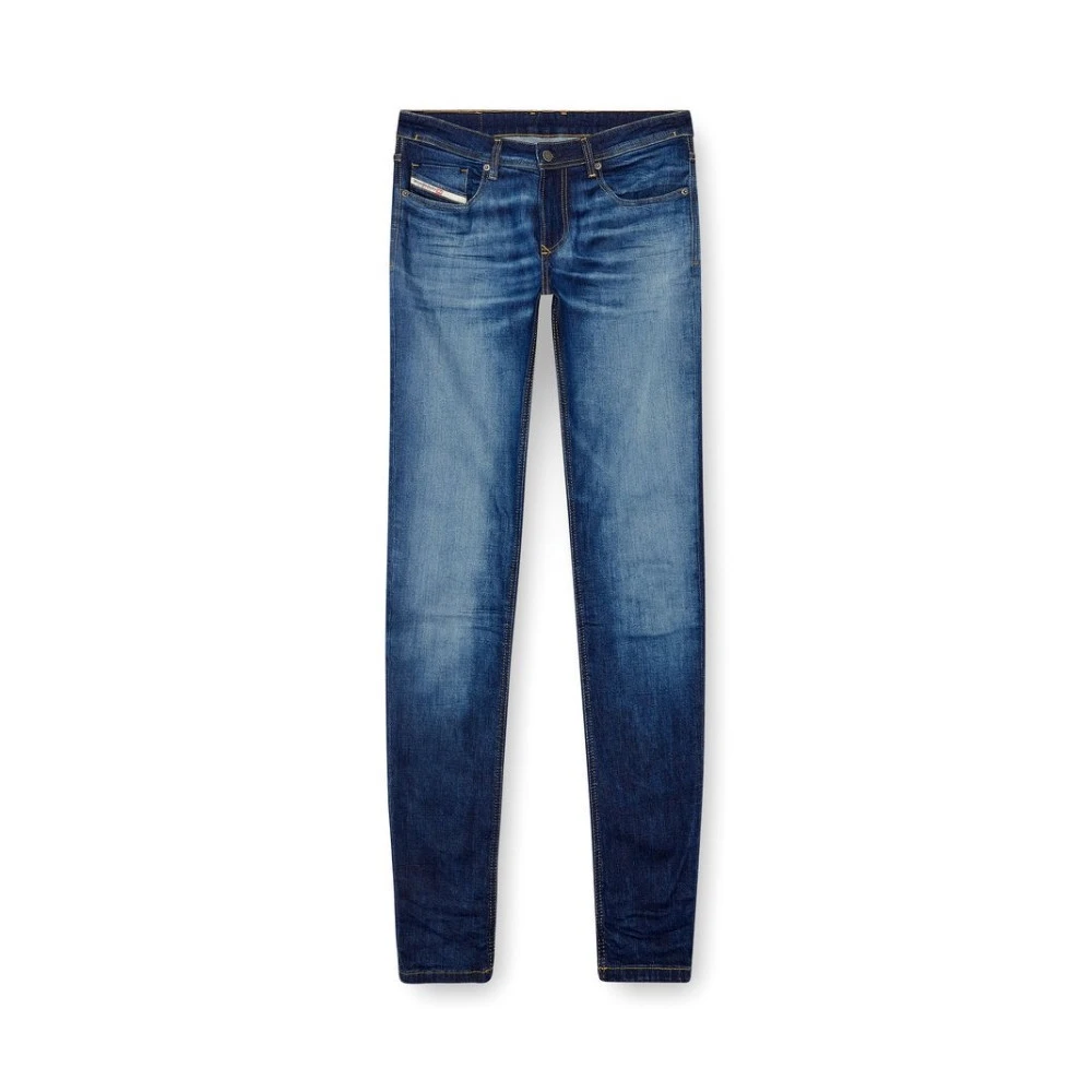 Diesel Mannelijk Blauw Jeans Heren, W33, Katoen, 5-Pocket Jeans 1979 Sleenker Mannen