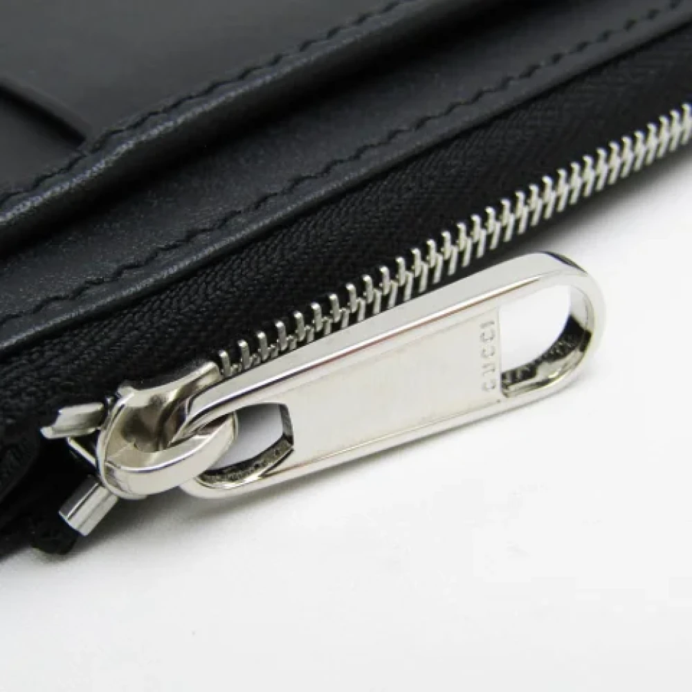 Gucci Vintage Pre-owned Leather wallets Black Dames