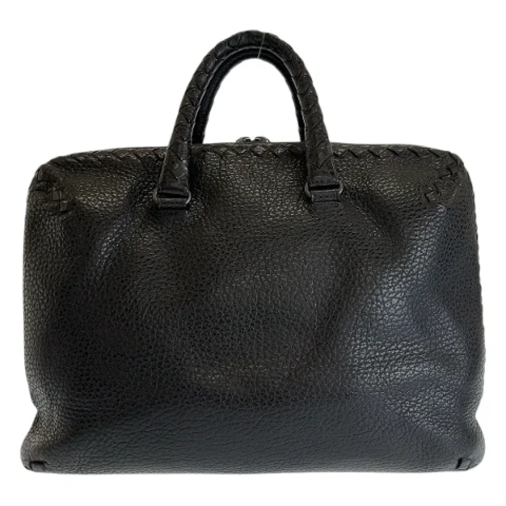 Bottega Veneta Vintage Pre-owned Leather briefcases Black Heren