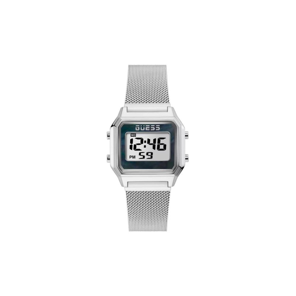 Guess Men's Gray Digital Quartz Watch With Alarm And Calendar