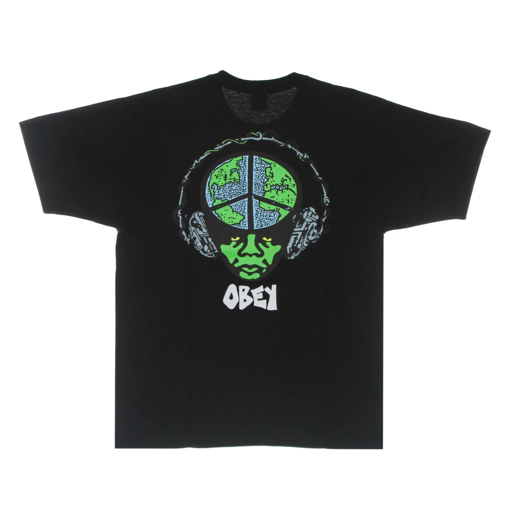 Obey Wereldvrede Tee Zwart T-shirt Black Heren
