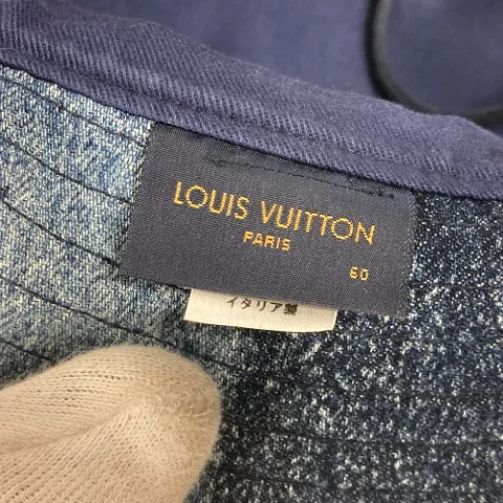Louis Vuitton Vintage Pre-owned Cotton hats Blue Dames