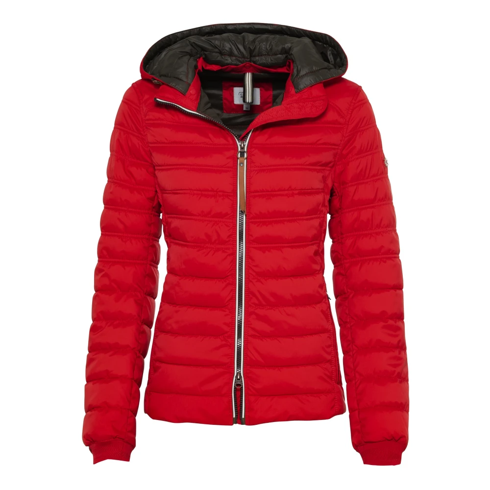 Camel active Gerecyclede Polyester Pufferjas Red Dames