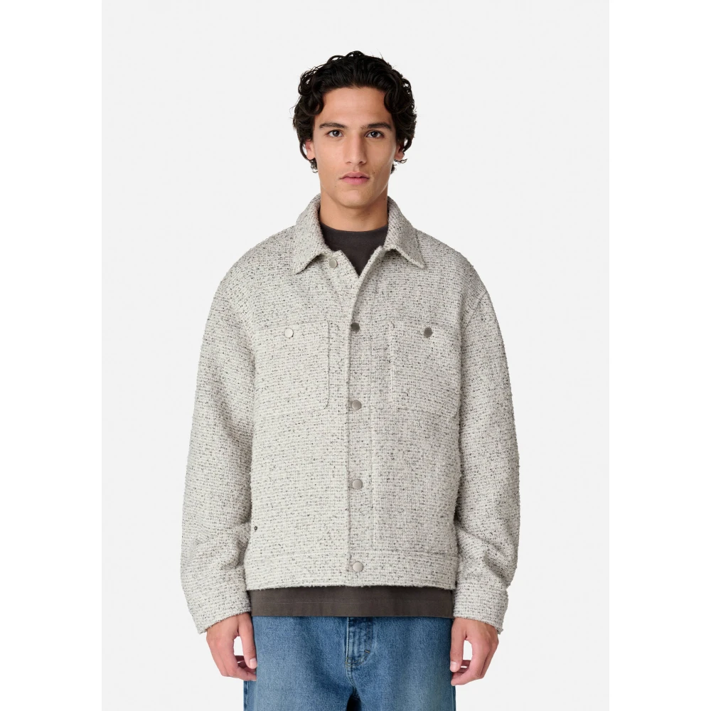 Axel Arigato Wyn Boucle Overshirt White Heren