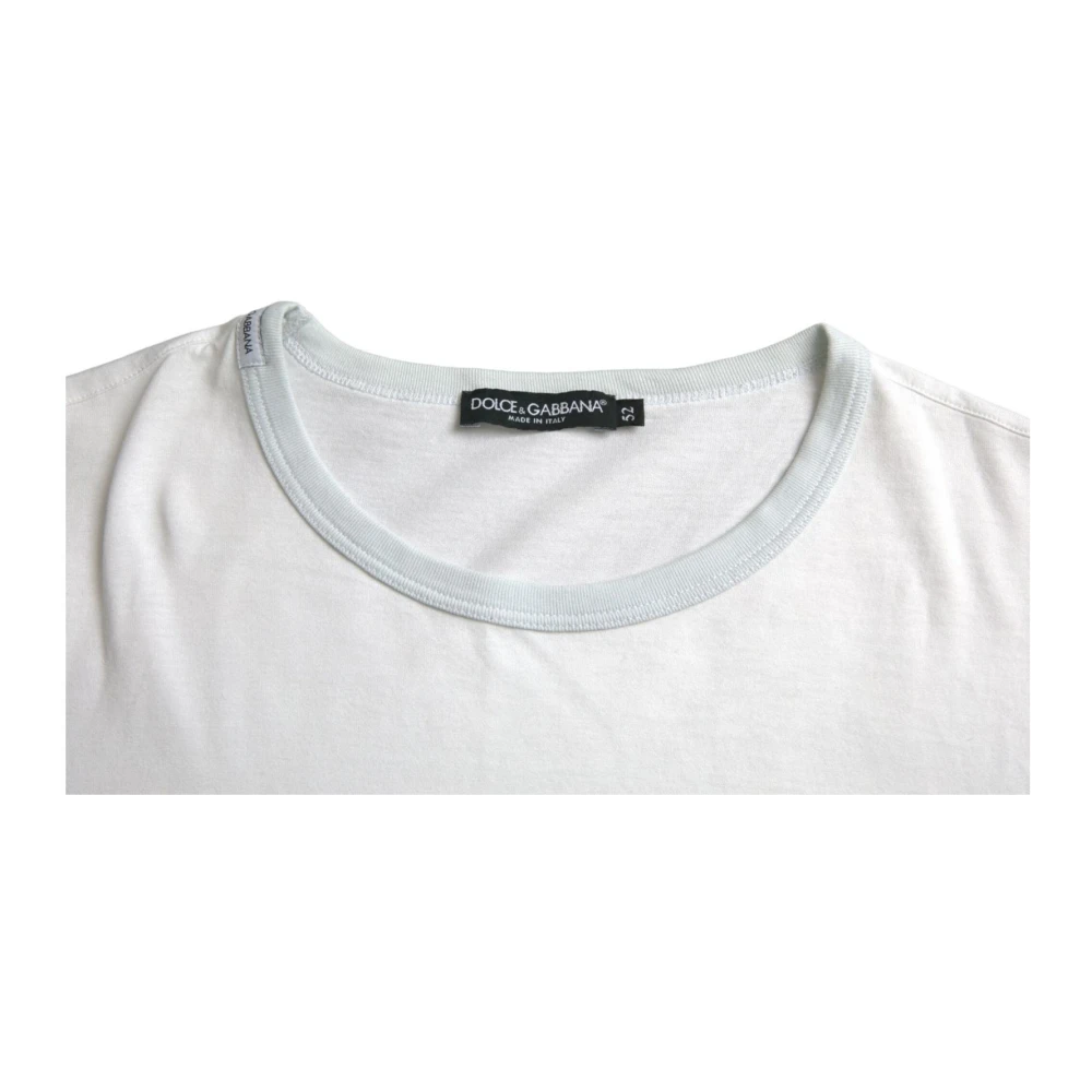 Dolce & Gabbana Luxe Wit Katoenen T-shirt White Heren