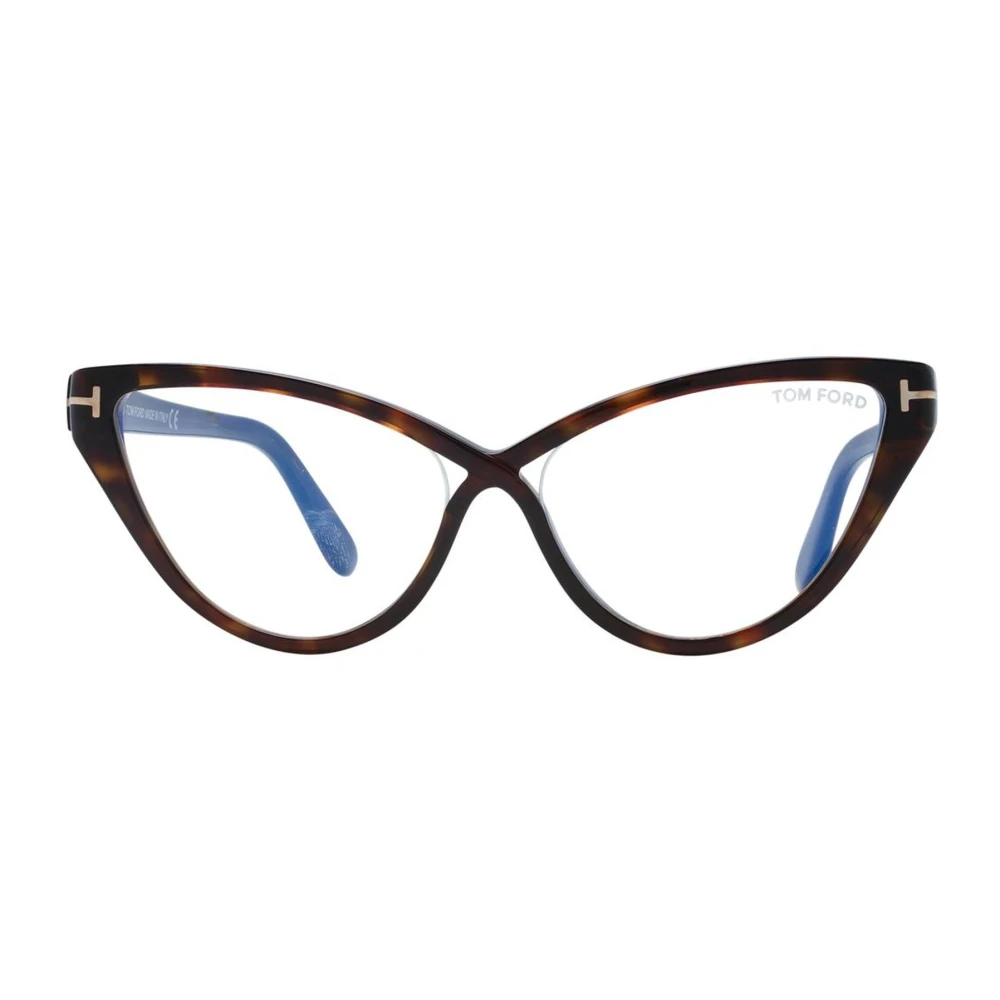 Tom Ford Bruine Cat Eye Optische Frames met Blauw Filter Brown Dames