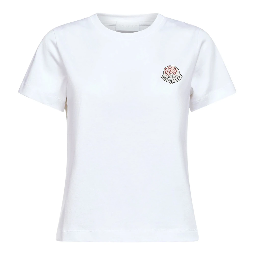 Moncler White T-Shirts, Female, S, T-Shirts And Polos