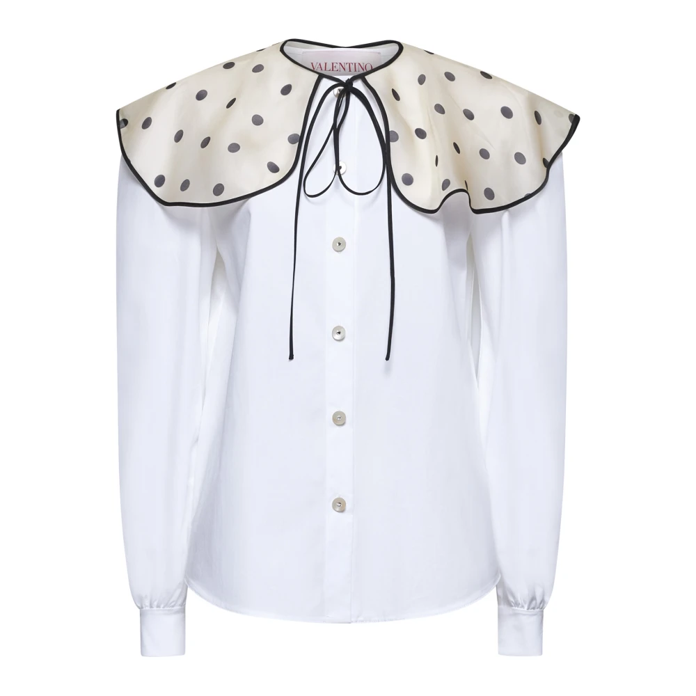 Valentino Garavani Stijlvolle Shirt met 6B3Ab7B35A60Bo Patroon White Dames