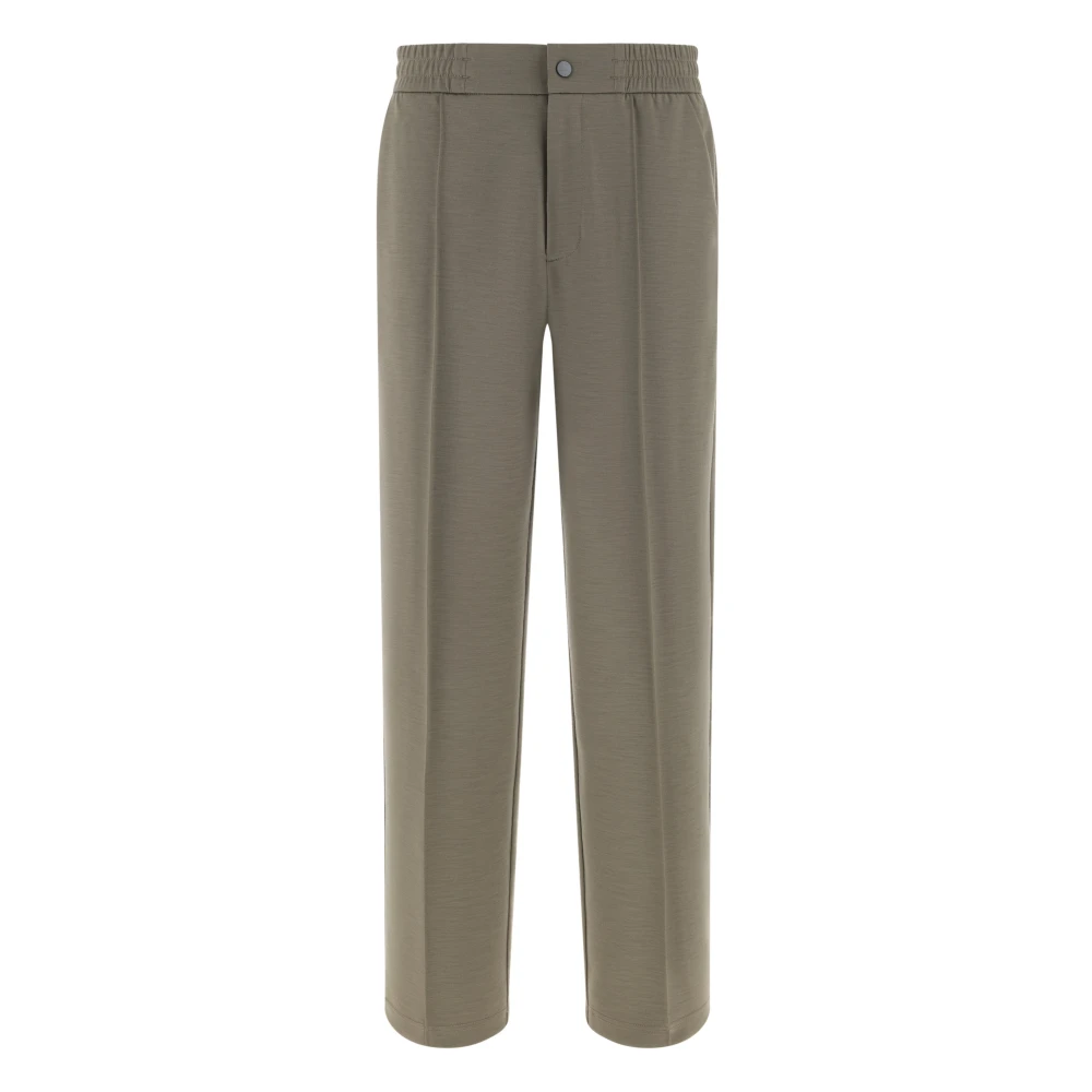 Boggi Milano Herren Beige Technische Wollhose Wooltech