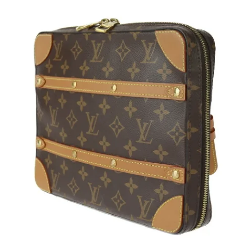 Louis Vuitton Vintage Pre-owned Canvas shoulder-bags Brown Dames