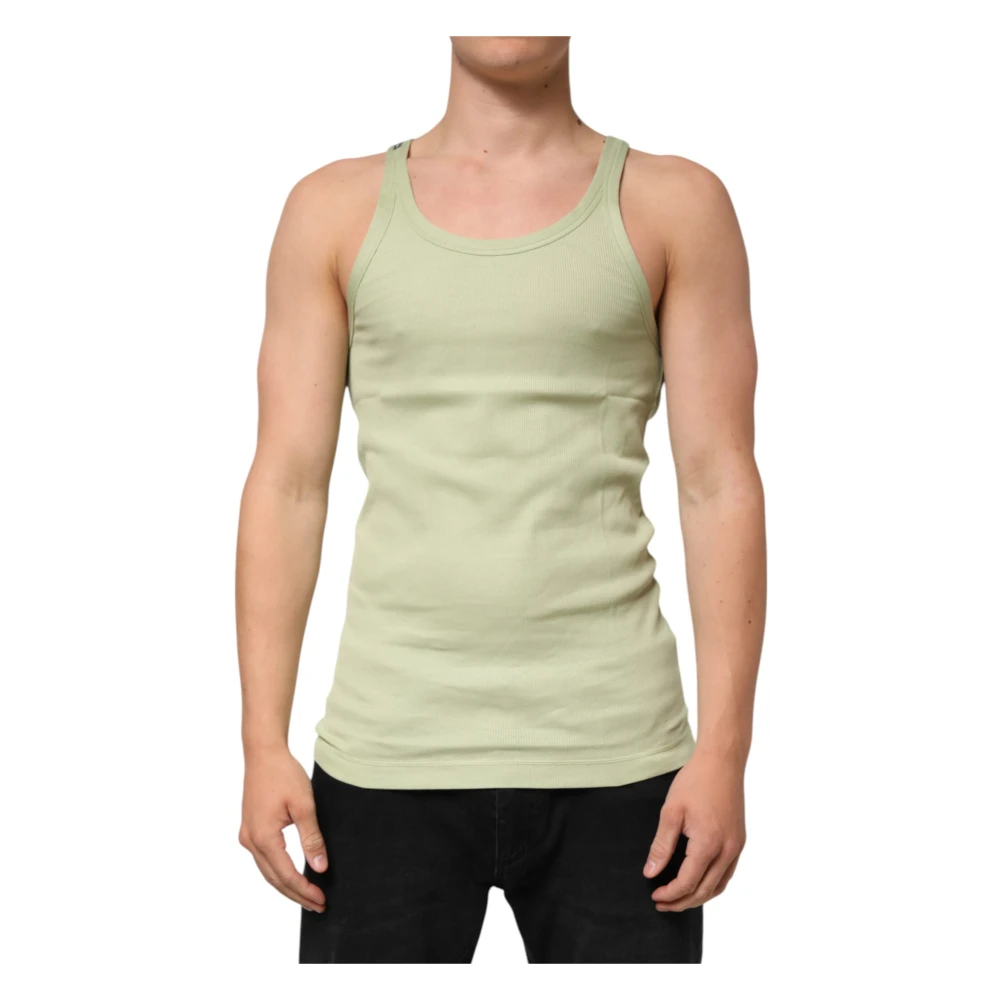 Dolce & Gabbana Men's Green Underwear Tank - Sleeveless Tops - Xl - Tops