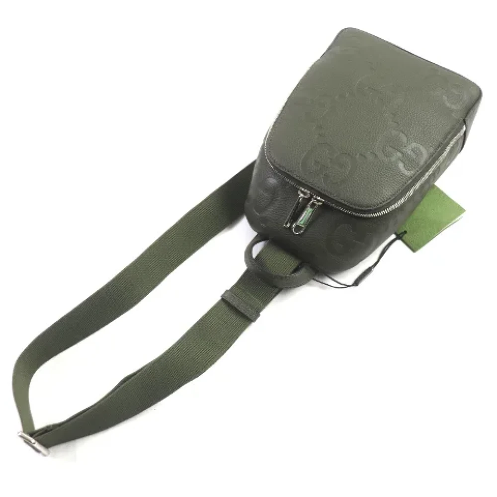 Gucci Vintage Pre-owned Leather gucci-bags Green Dames