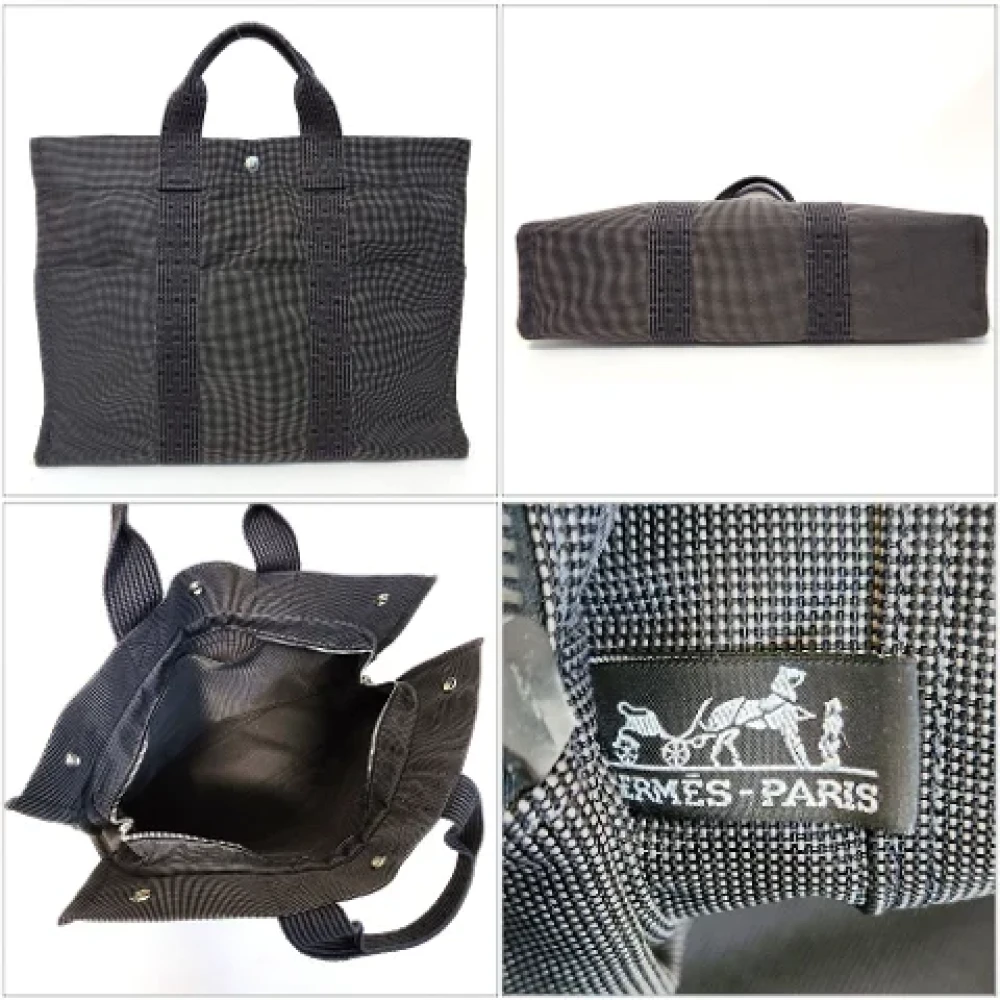 Hermès Vintage Pre-owned Fabric totes Black Dames