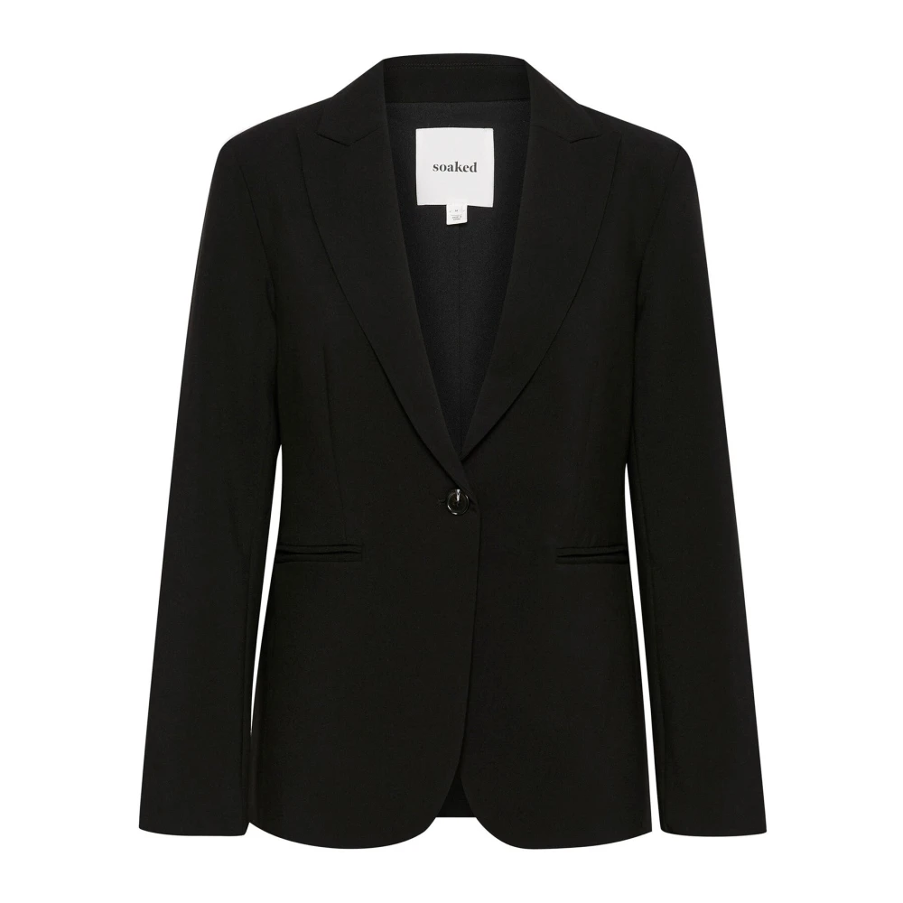 Soaked In Luxury Short Black Blazer With V-Neck - Female - Blazers - Black - Xl - Jackets