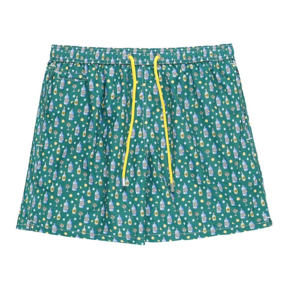 Saint Barth Uomo Verde Costumi Da Bagno,, New, Grande