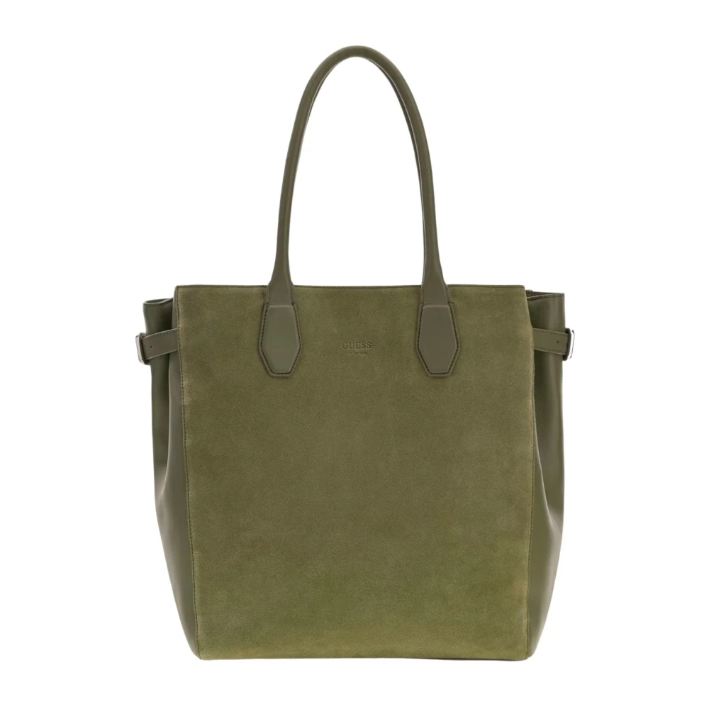 Guess Women's Green Anitha Large Tote - Shopping Bags - One Size - Bags