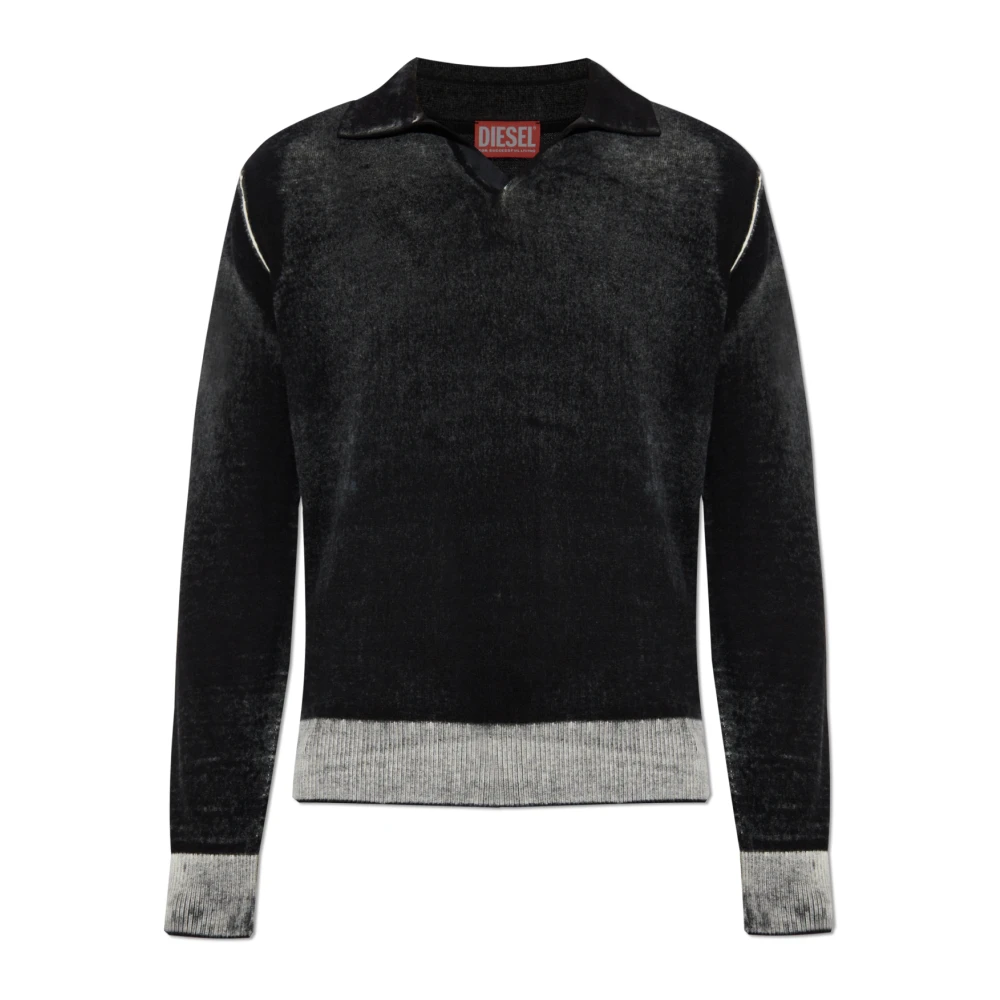 Diesel Uomo Nero Maglie, M, New,