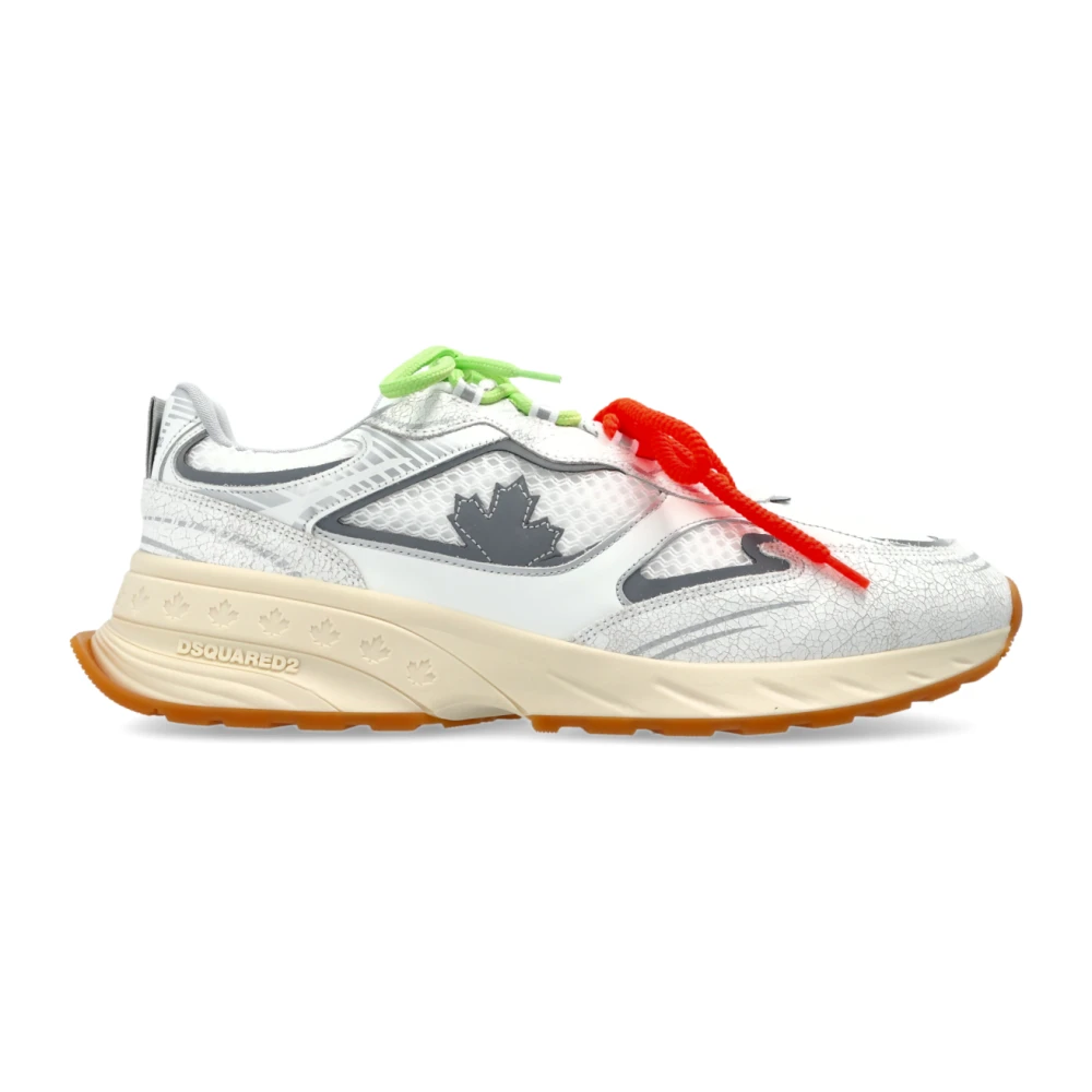 Dsquared2 Men's White Sneakers, 6 Uk, Sprinter Trainers