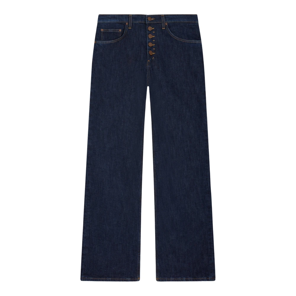 Dondup Women's Blue Jacklyn Wide-Leg Jeans - Wide Jeans - W32 - Jeans