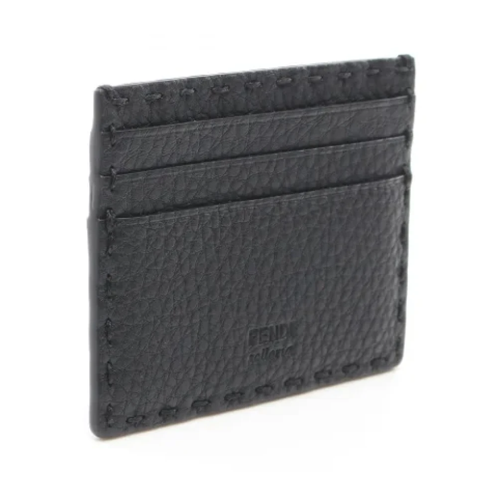 Fendi Vintage Pre-owned Leather wallets Black Heren