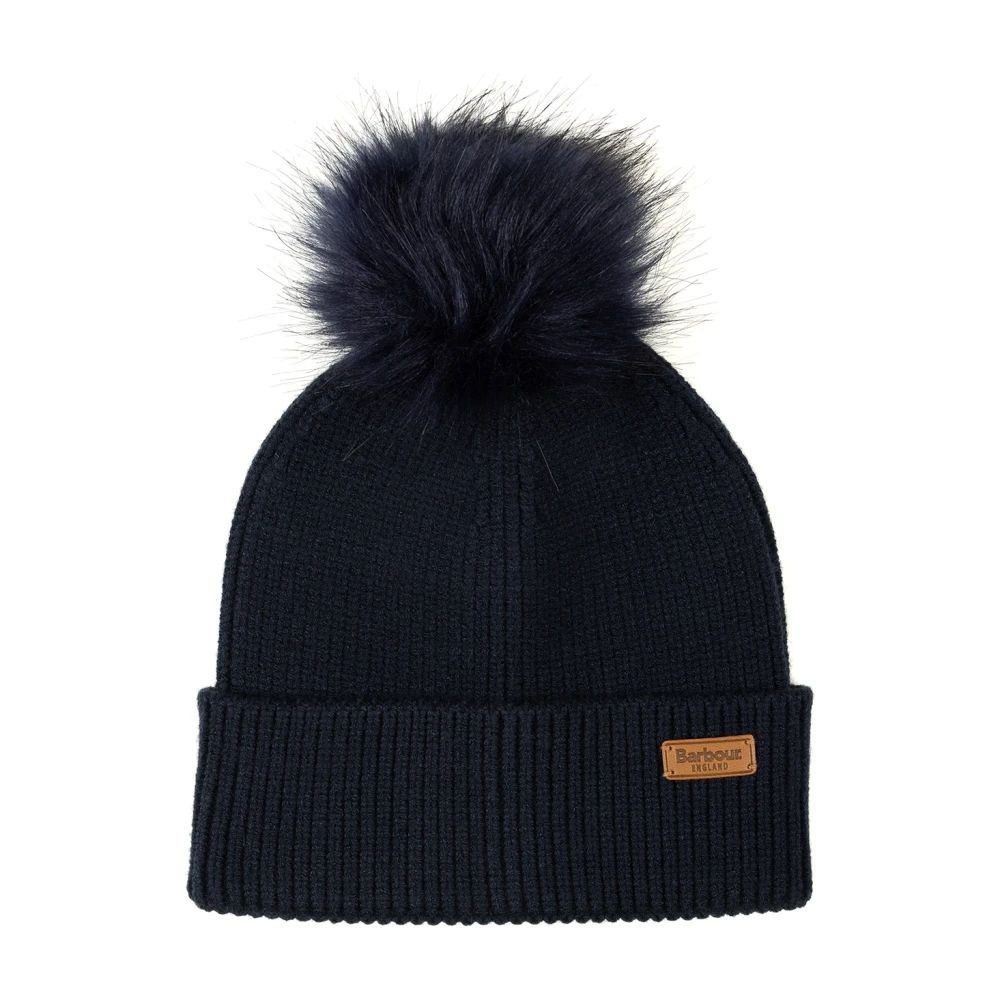 Barbour Dover Beanie en Sjaal Set Blue Dames