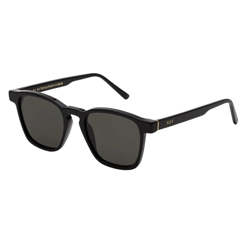Retrosuperfuture Unisex Black Sunglasses, 50 Mm, Unico Sunglasses