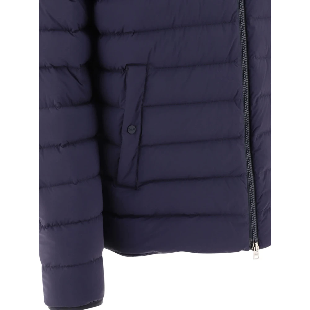 Herno Blauwe Piumino Jas Blue Heren