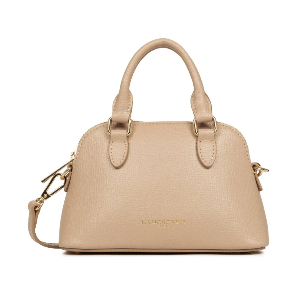 Lancaster Beige Handbags, Female, One Size, Sac Demi Lune Zippé S Sierra Jia