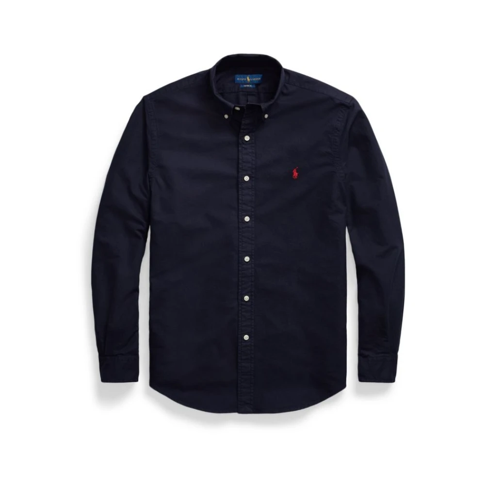 Marineblå Custom Fit Oxford Skjorte