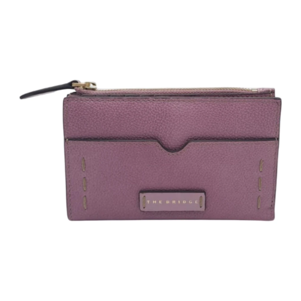 The Bridge Clip Button Portemonnee Kaarthouder Pink Dames