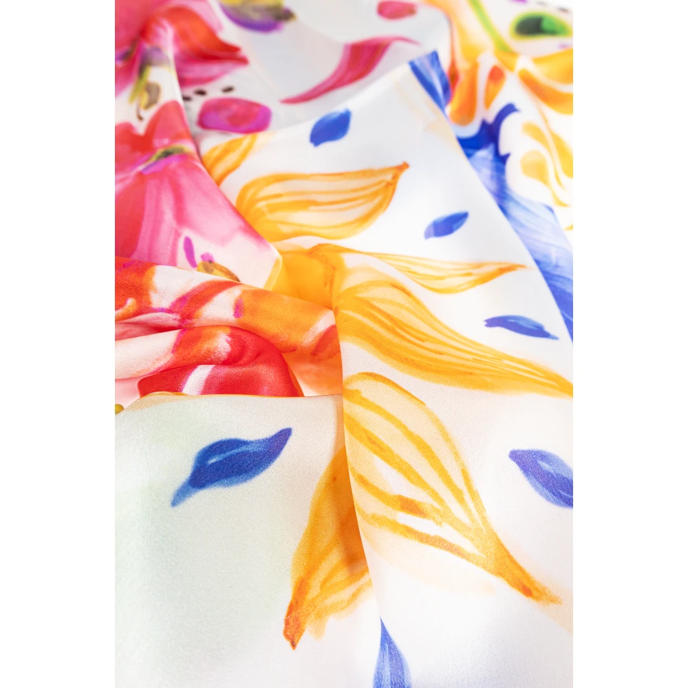 Moschino Zijden sjaal met print Multicolor Unisex