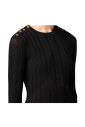 robe-midi-noire-avec-manches-3-4
