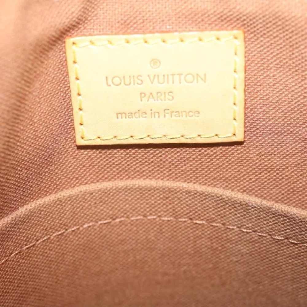 Louis Vuitton Vintage Bruin Canvas Louis Vuitton Popincourt Schoudertas Brown Dames