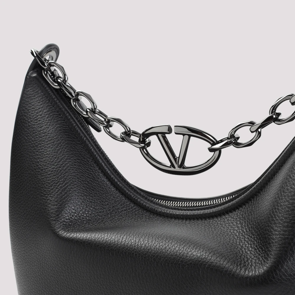 Valentino Garavani Moon Medium Hobo Tas Black Heren